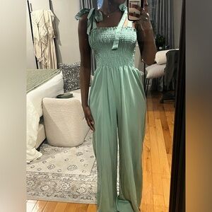 Elegant Mint Green Jumpsuit